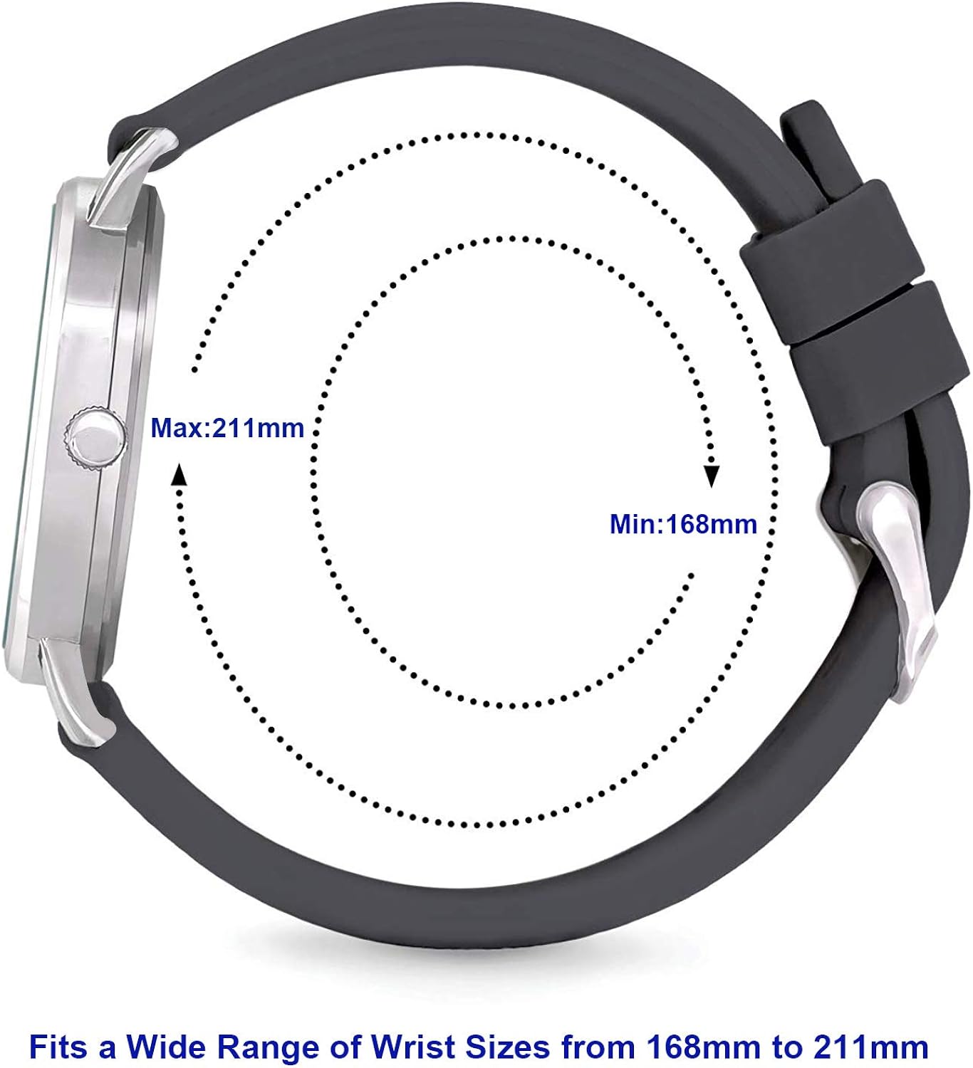 TICCI Unisex Men Women Medical Quartz Watch Arabic Numerals Military Time Easy Read Dial Silicone Band Waterproof for Students Doctors Nurses - Image 3