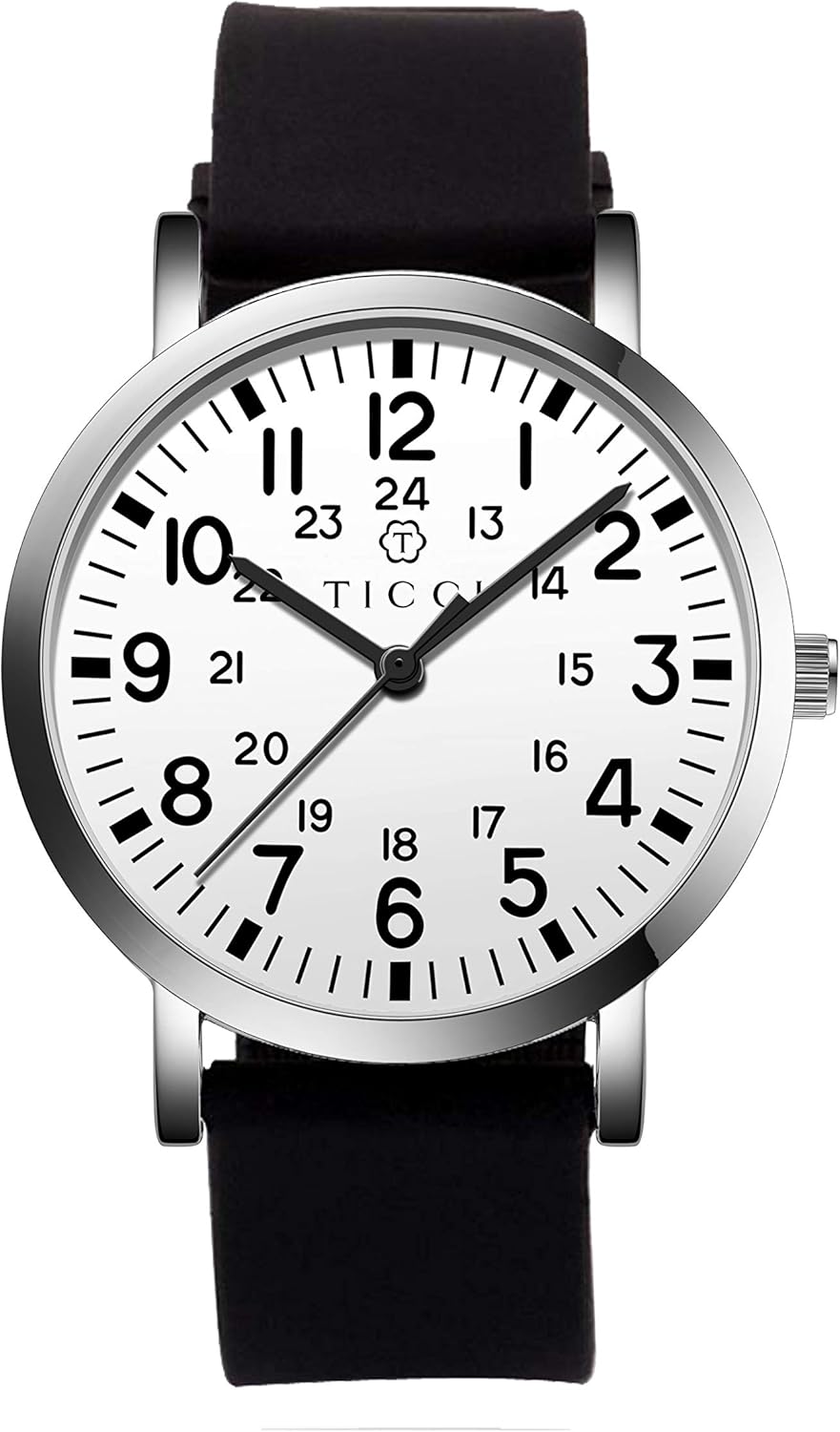 TICCI Unisex Men Women Medical Quartz Watch Arabic Numerals Military Time Easy Read Dial Silicone Band Waterproof for Students Doctors Nurses - Image 23