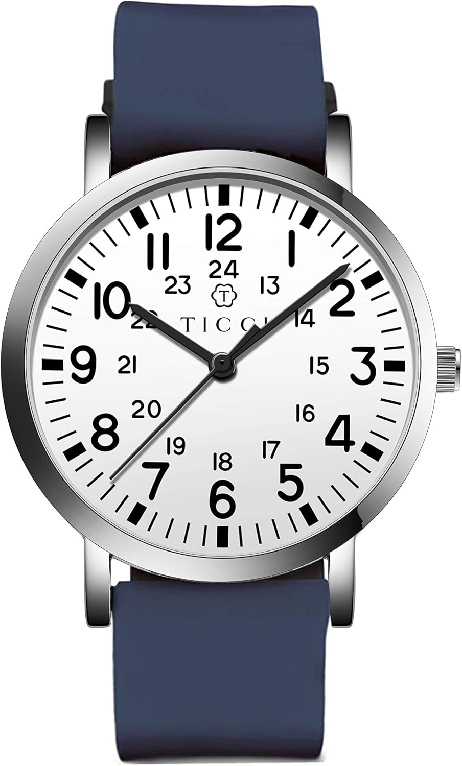 TICCI Unisex Men Women Medical Quartz Watch Arabic Numerals Military Time Easy Read Dial Silicone Band Waterproof for Students Doctors Nurses - Image 11