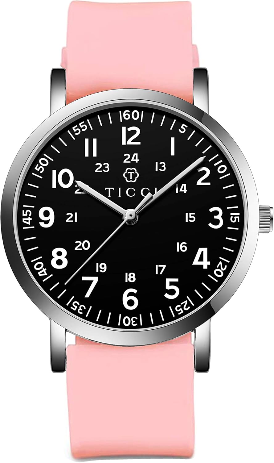 TICCI Unisex Men Women Medical Quartz Watch Arabic Numerals Military Time Easy Read Dial Silicone Band Waterproof for Students Doctors Nurses - Image 13