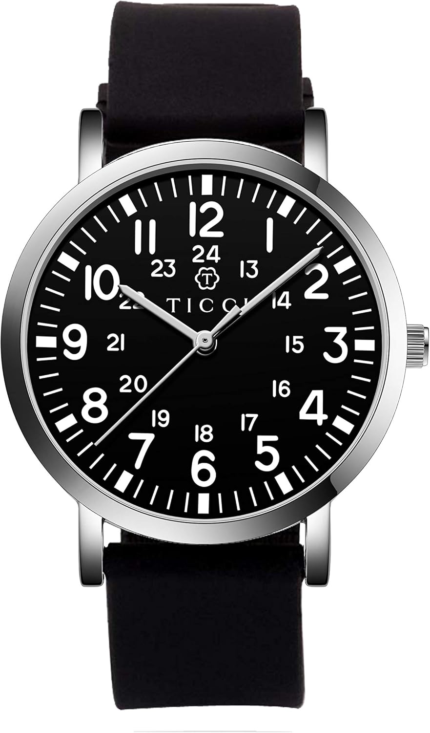 TICCI Unisex Men Women Medical Quartz Watch Arabic Numerals Military Time Easy Read Dial Silicone Band Waterproof for Students Doctors Nurses - Image 22
