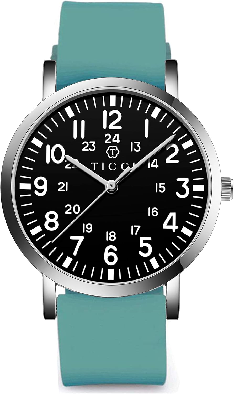TICCI Unisex Men Women Medical Quartz Watch Arabic Numerals Military Time Easy Read Dial Silicone Band Waterproof for Students Doctors Nurses - Image 19
