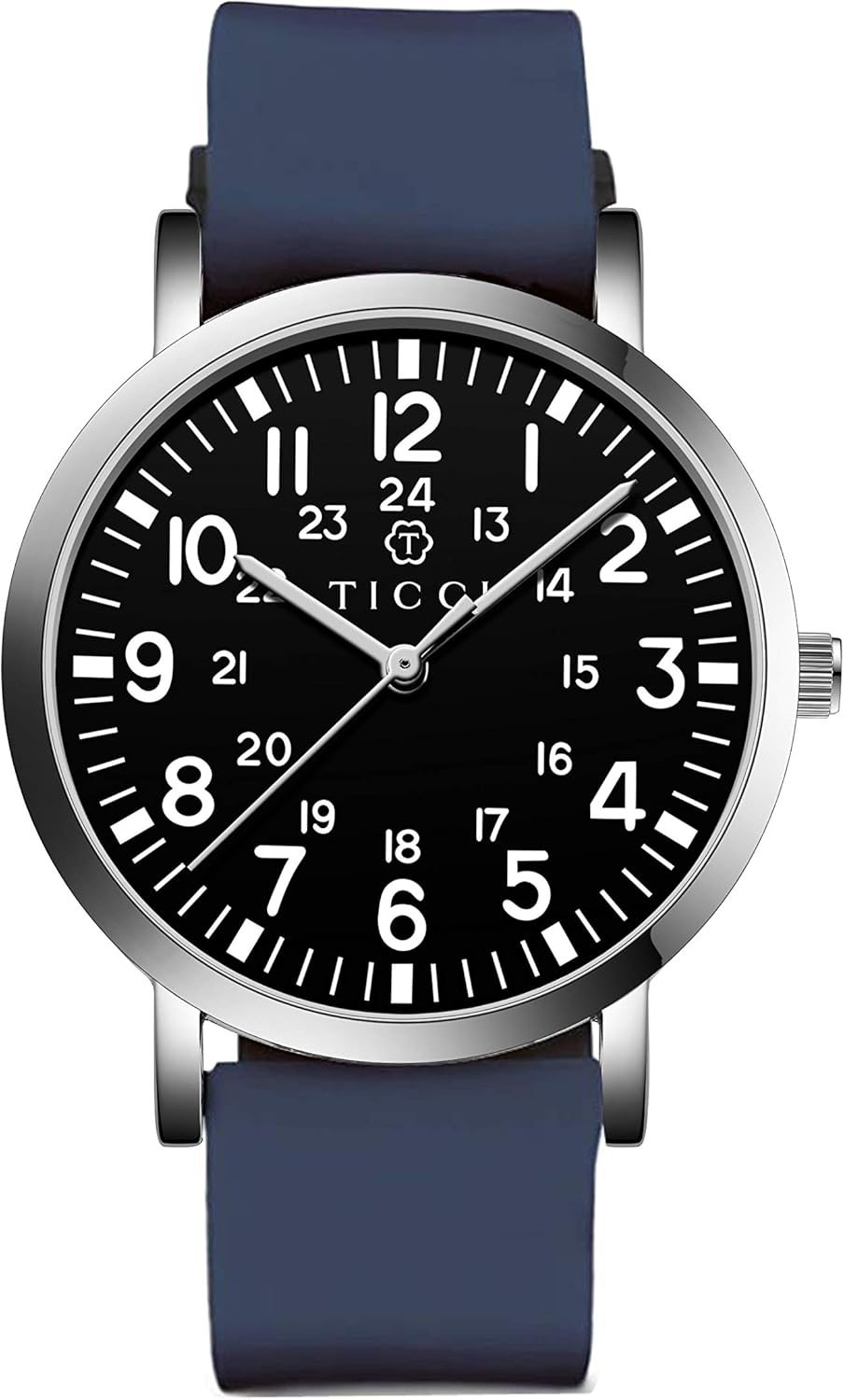 TICCI Unisex Men Women Medical Quartz Watch Arabic Numerals Military Time Easy Read Dial Silicone Band Waterproof for Students Doctors Nurses - Image 6