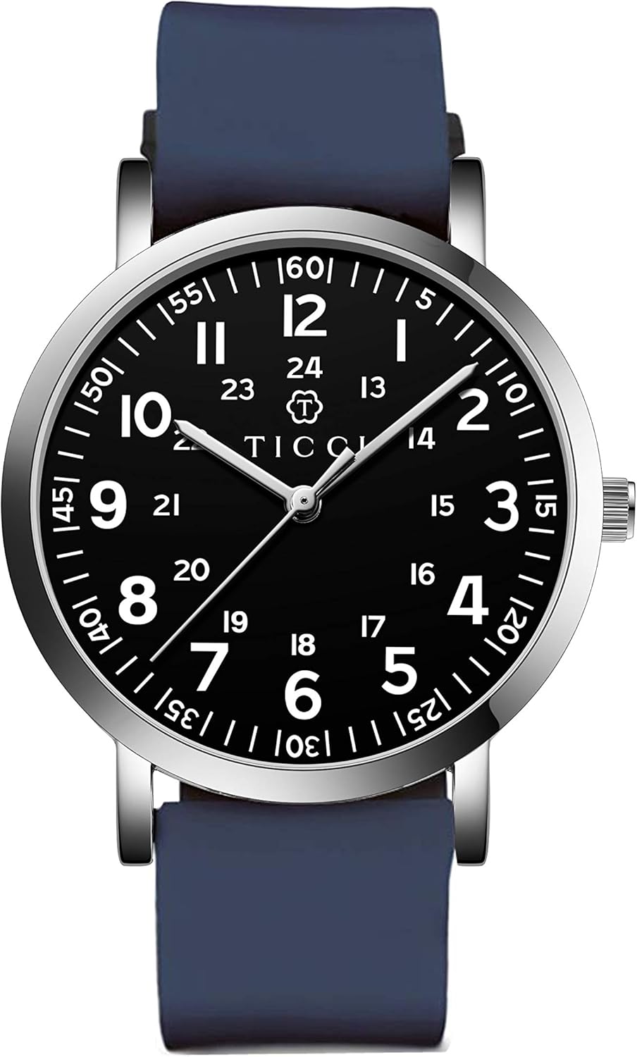 TICCI Unisex Men Women Medical Quartz Watch Arabic Numerals Military Time Easy Read Dial Silicone Band Waterproof for Students Doctors Nurses - Image 9