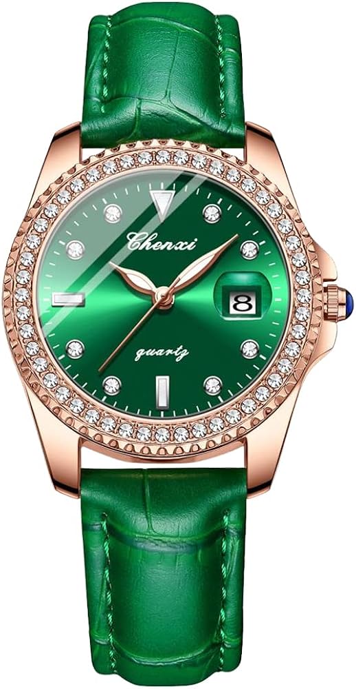Tiong Fashion Casual Ladies Watch, Leather Strap Quartz Waterproof Watch for Women - Image 9